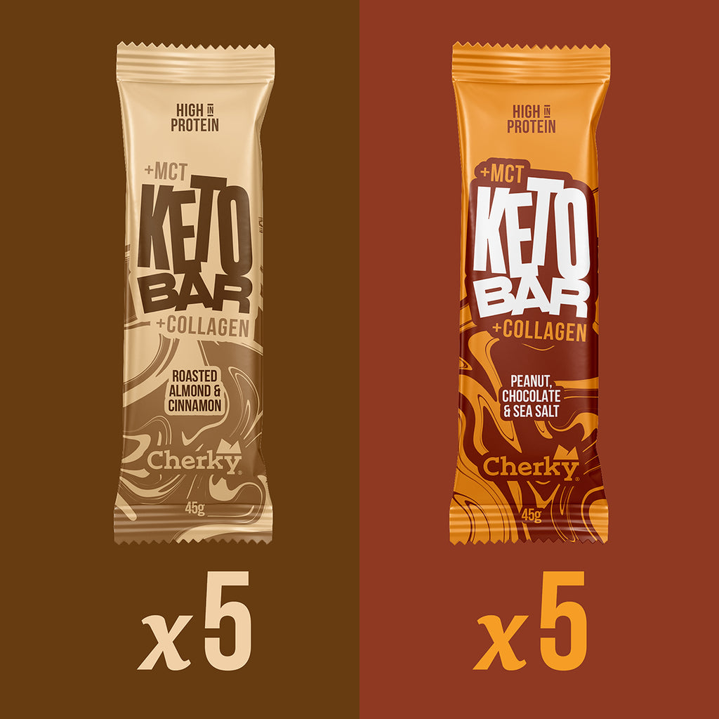 PACK 5+5 · KETO COLLAGEN BAR · MIX PACK