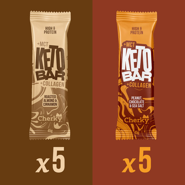 PACK 5+5 · KETO COLLAGEN BAR · MIX PACK