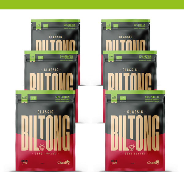 PACK 6 · ECO · biltong cuts · CLASSIC · 70g