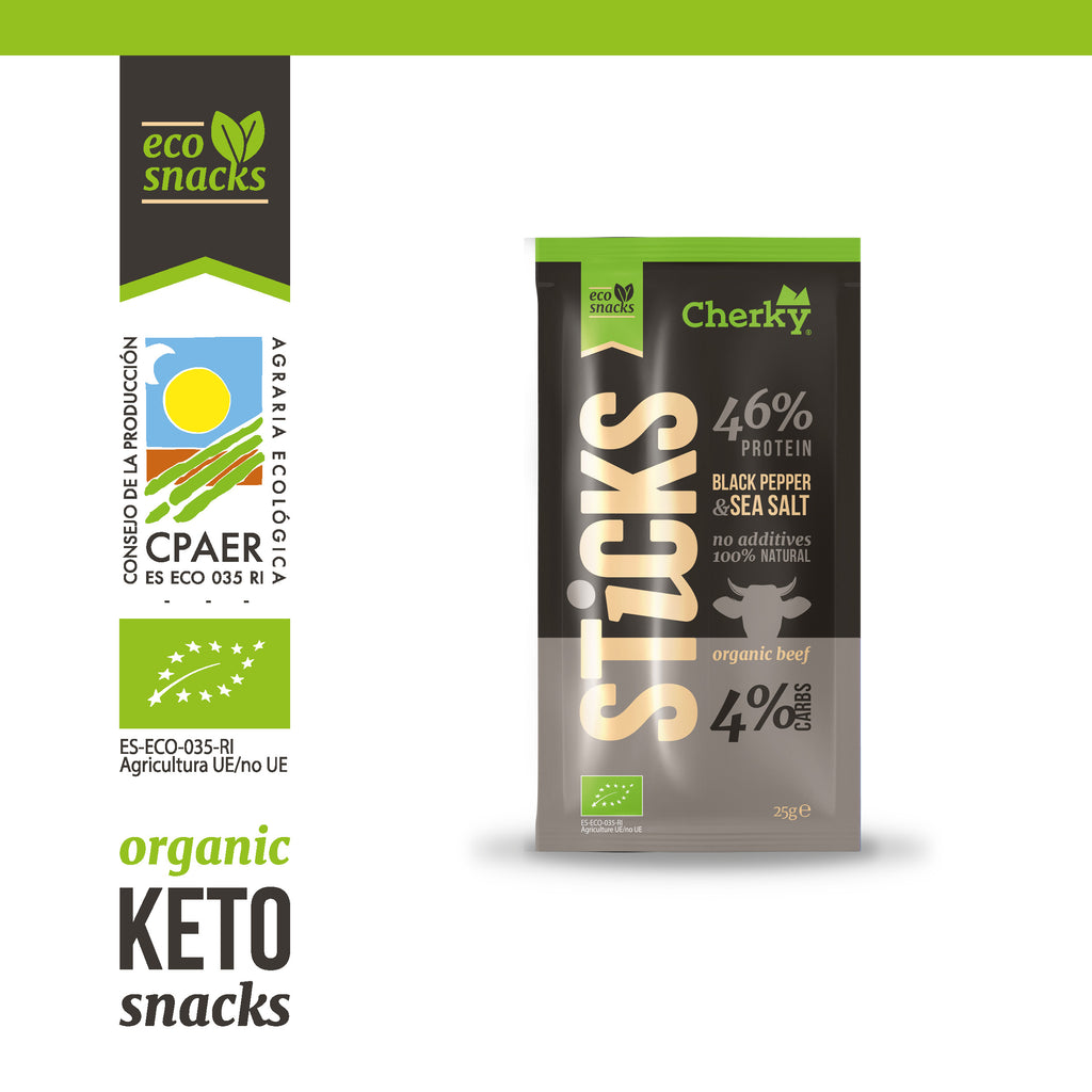 ECO · stick ternera · BLACK PEPPER & SEA SALT