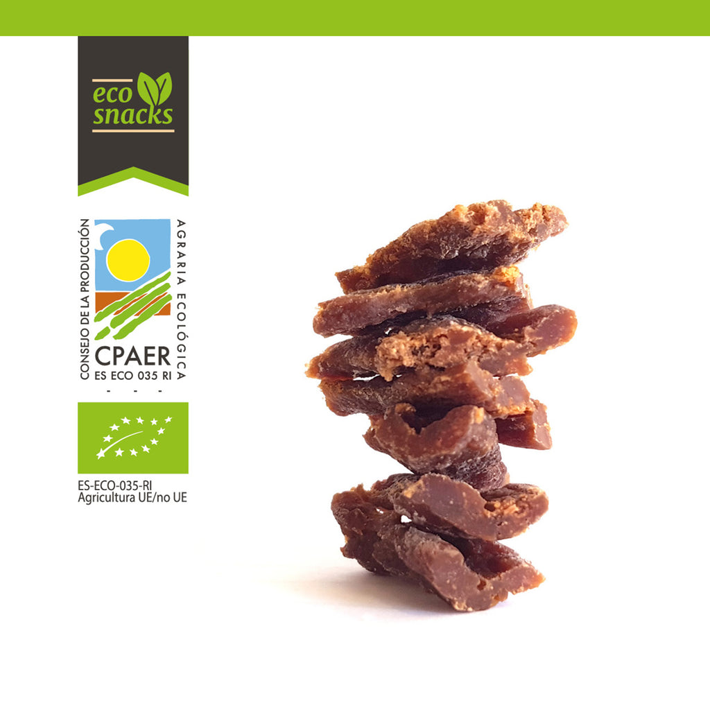 ECO · beef jerky · MIEL Y MOSTAZA