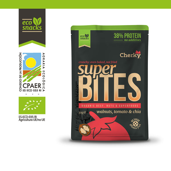 ECO · superbites · TERNERA, NUECES, TOMATE Y CHÍA